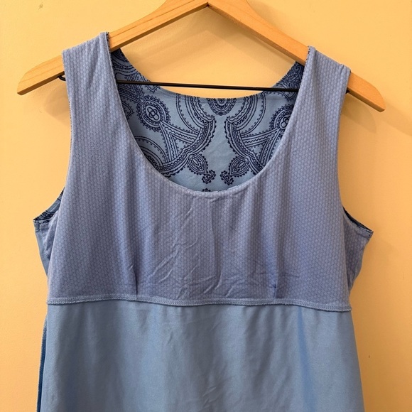 Patagonia Bandha Tank Top in blue paisley print size large scoop neck - Picture 7 of 8